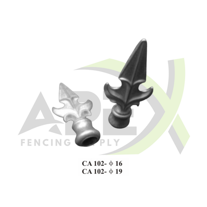 Aluminium Spear - 16mm 62x146