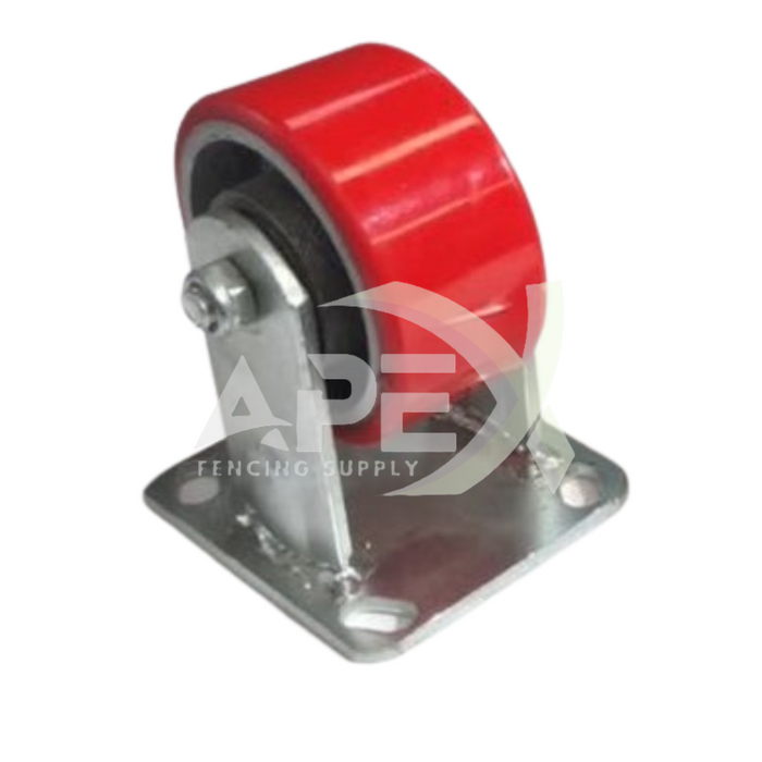 Castor Wheel 200mm Red Heavy Duty - 375kg