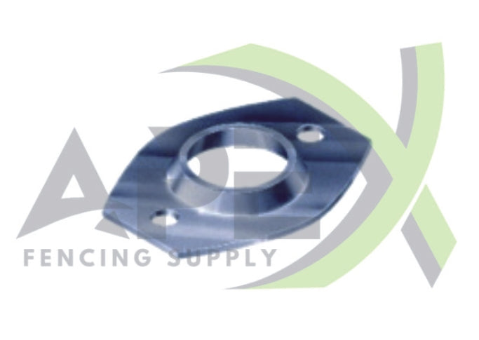 Steel Flange Post Bracket - Oval