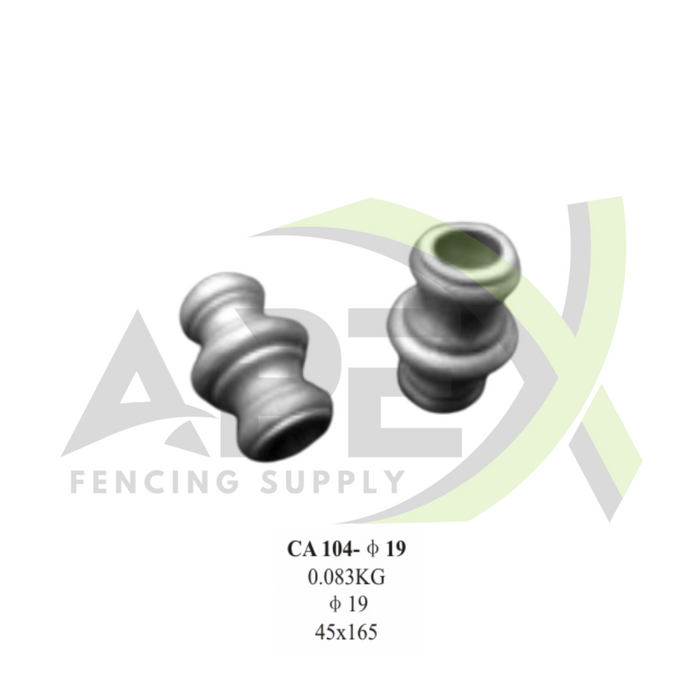 Aluminium Knuckle - Dia19mm 45x165