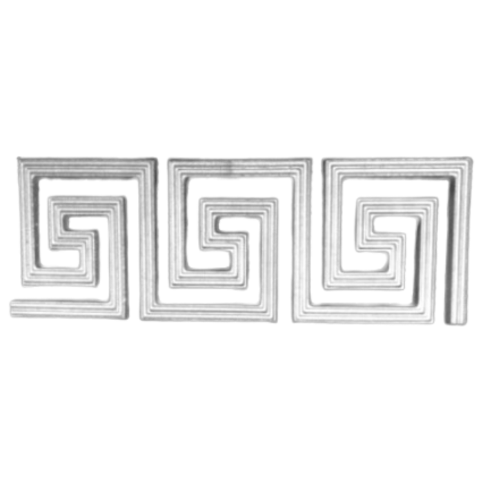 Aluminium Lace Panel Greek Design 100x318mm