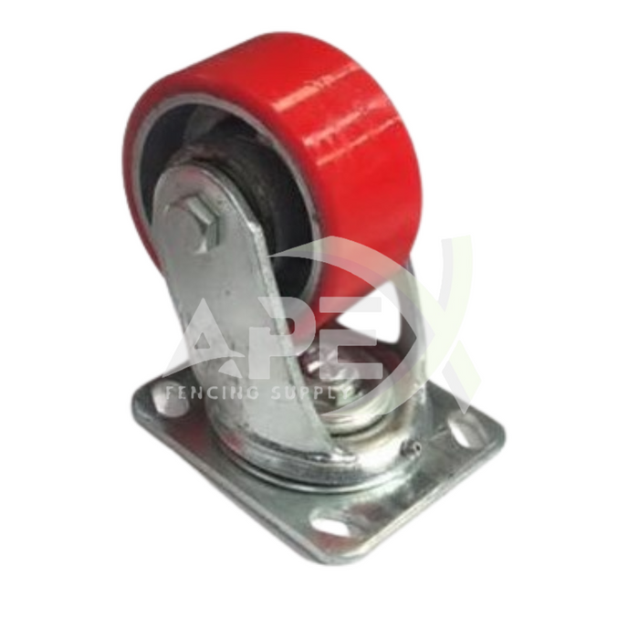 Castor Wheel 200mm Red Heavy Duty - 375kg