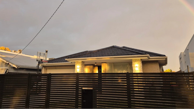 Slat Fence and Gate